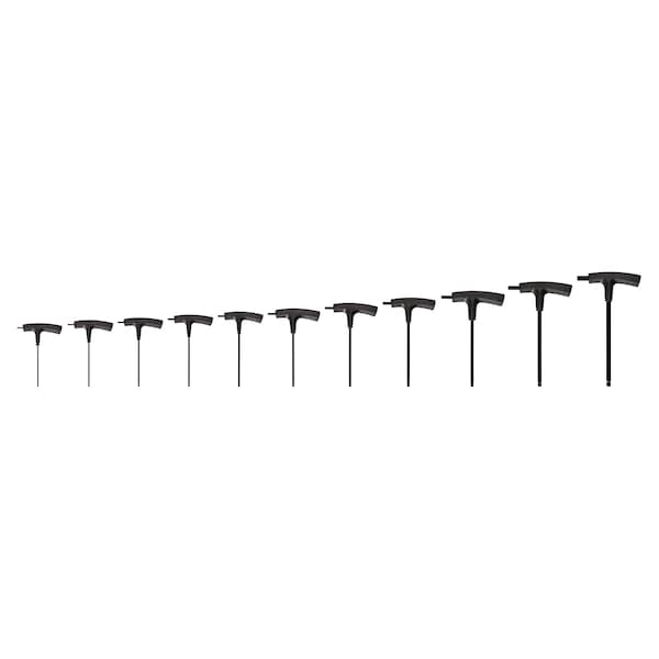 Ball End Hex T-Handle Key Set, 11-Piece (5/64-3/8 in.)